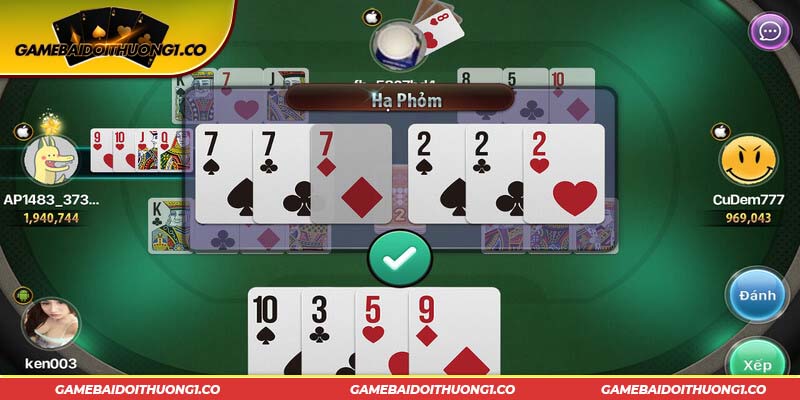 Phỏm là một trong những trò chơi game bài sử dụng bài Tây 52 lá 